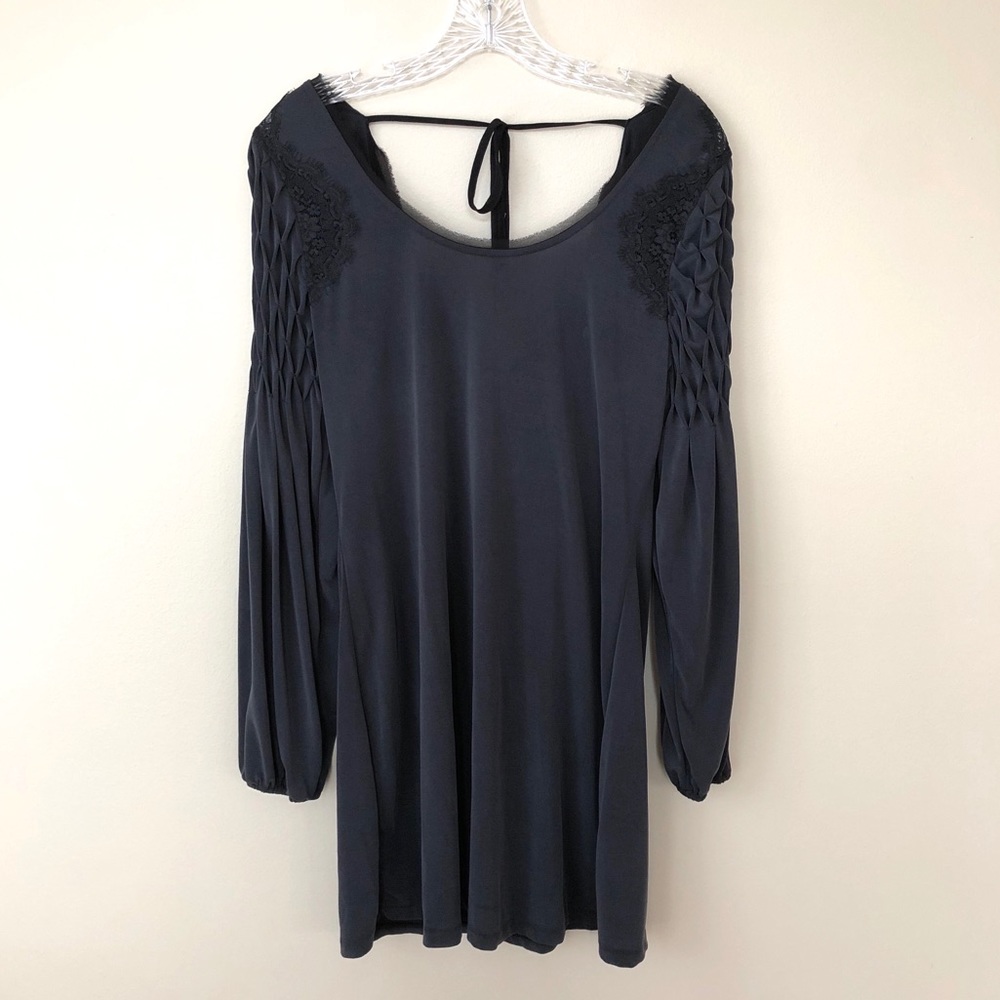 Black Free People Lace Mini Dress Size Medium